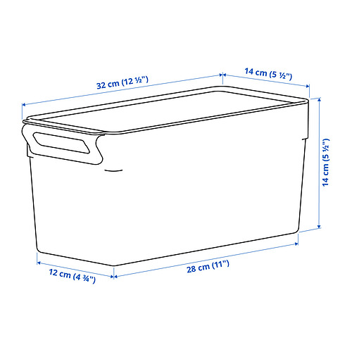 KLIPPKAKTUS, storage box for fridge 9 of 9 open dialog