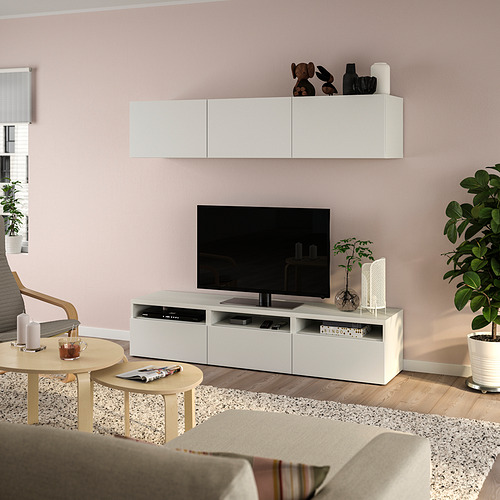 BESTÅ, TV furniture with drawer runner, soft-closing 2 of 6 open dialog