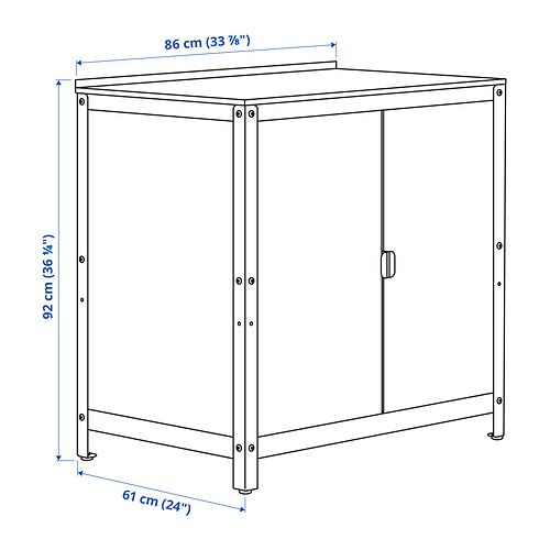 GRILLSKÄR, kitchen island shelf unit 4 of 4 open dialog