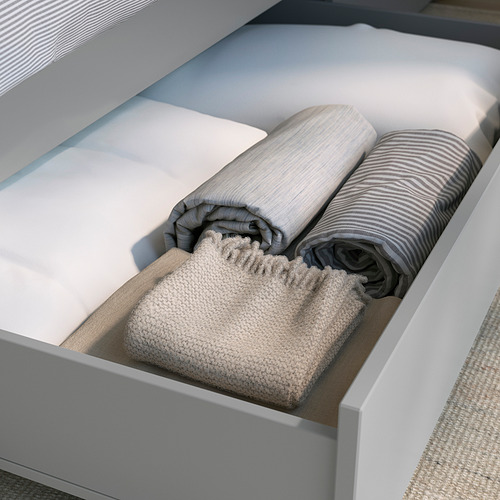 GULLABERG, bed frame with 4 storage boxes. 5 of 7 open dialog