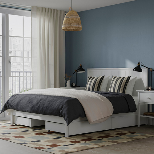 GULLABERG, bed frame with 4 storage boxes. 2 of 8 open dialog