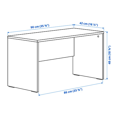 Ilustración con medidas del producto: LASTARE.