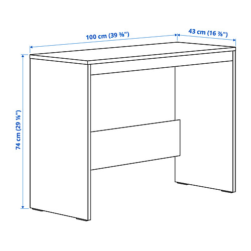 Ilustración con medidas del producto: LASTARE.