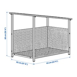 Ilustración de medidas - BOLMSÖ cama para perro