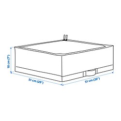 Ilustración de medidas - STUK bolsa de almacenaje