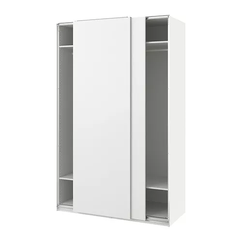 IKEA Mallorca - PAX/HASVIK armario con puertas correderas, blanco ...