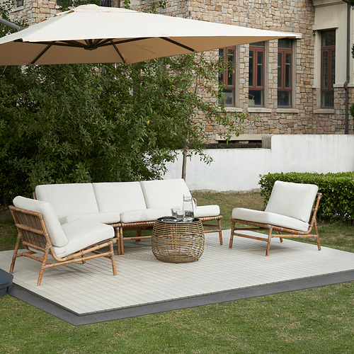 TVARÖ, 5-seat furniture set, outdoor 2 of 2 open dialog