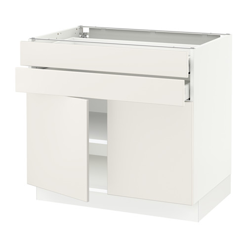 SEKTION / MAXIMERA, base cabinet w 2 doors/2 drawers. 1 of 3 open dialog
