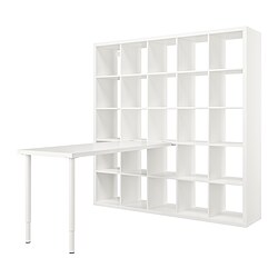 KALLAX/LAGKAPTEN, workstation, White
