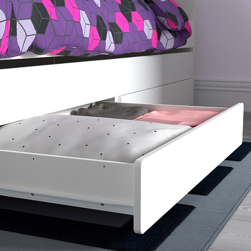 SLÄKT, bed frame w/pull-out bed + storage 8 of 8 open dialog