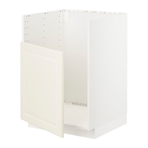 Mueble METOD blanco roto. Moderno, cuadrado, con bordes biselados.