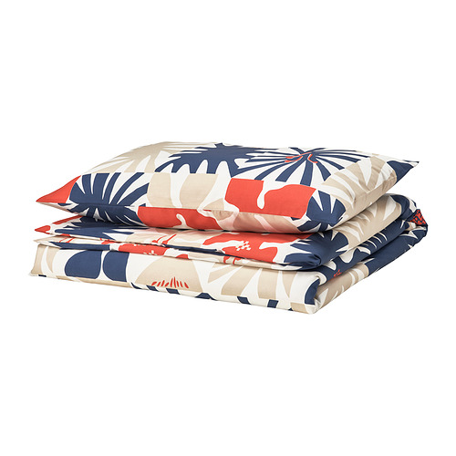 HYLSNEJLIKA, duvet cover and pillowcase(s) 1 of 6 open dialog