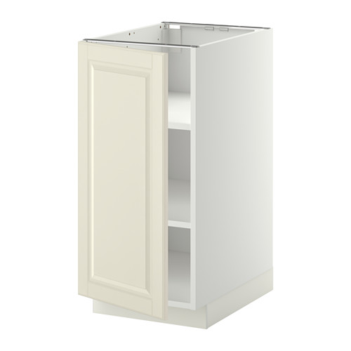 Mueble METOD blanco roto, diseño clásico, blanco-crema, rectangular, con estante ajustable.