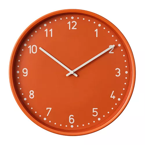 IKEA Maarten by IKEA Puerto Rico BONDIS wall clock, orange