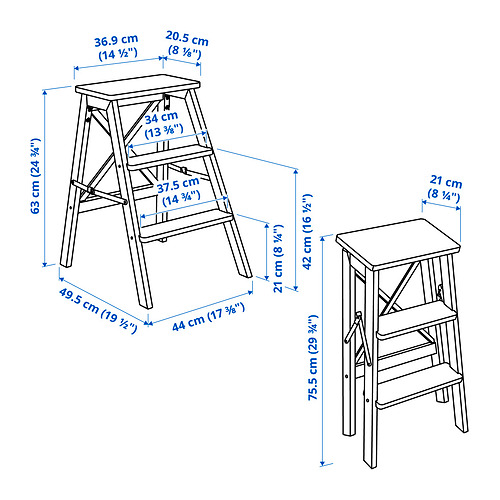 BEKVÄM, step stool 9 of 9 open dialog