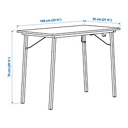 Measurement Illustration - KOMPISHÄNG desk