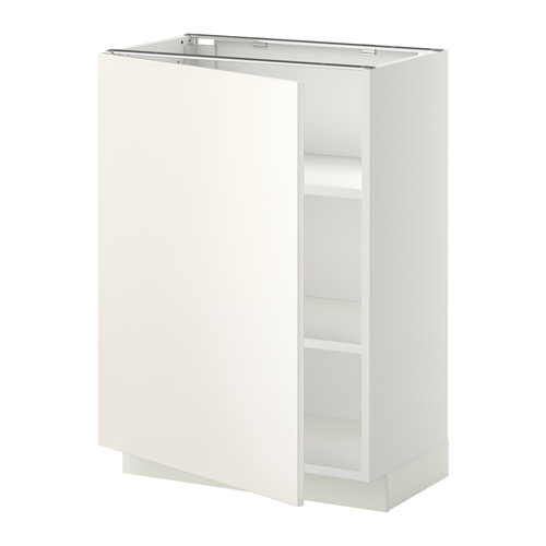 Mueble METOD blanco, diseño elegante, puerta grande, estante ajustable.