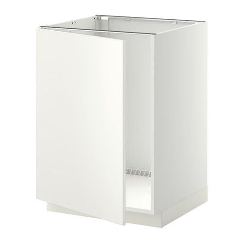 Un mueble de cocina METOD blanco con un diseño moderno y líneas limpias.