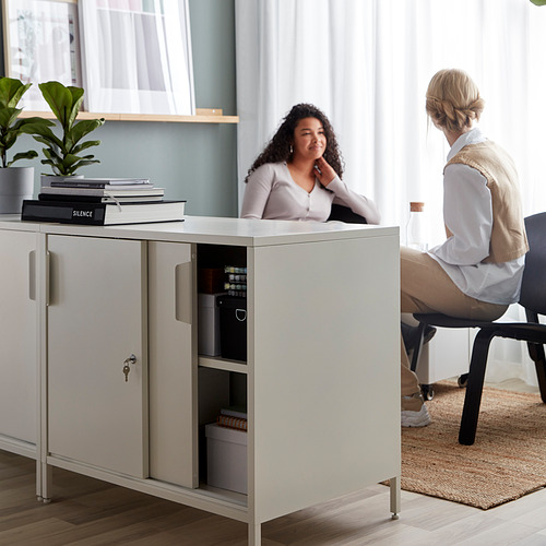 TROTTEN, cabinet with sliding doors 5 of 10 open dialog
