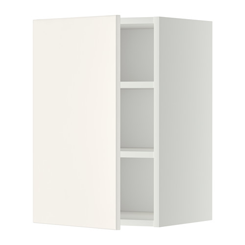 Mueble de pared METOD blanco de ikea, diseño moderno con estante ajustable.
