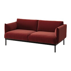 ÄPPLARYD, loveseat, Djuparp red-brown