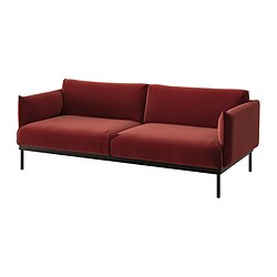 ÄPPLARYD, sofa, Djuparp red-brown