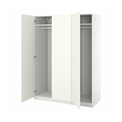 PAX/GULLABERG, wardrobe combination, FORSAND white