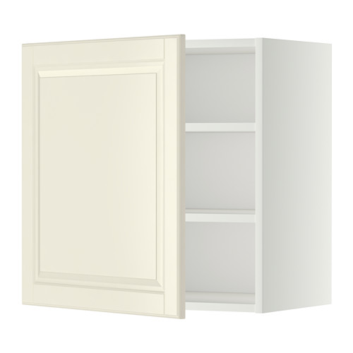Mueble de cocina blanco roto, METOD, rectangular, con estantes ajustables, diseño minimalista.