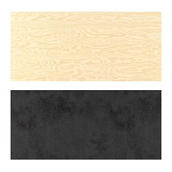 Variación actual Ambos lados negro / efecto madera contrachapada