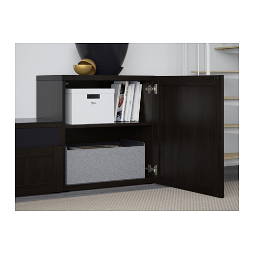 BESTÅ, TV storage combination with drawer rail, soft close. 6 of 11 open dialog