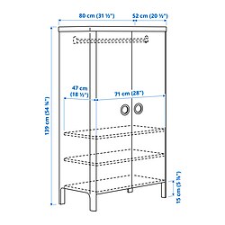 Ilustración de medidas - BUSUNGE armario