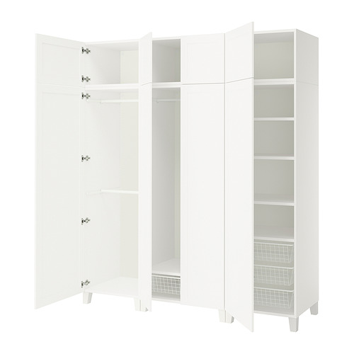 PLATSA, wardrobe with 8 doors 1 of 3 open dialog