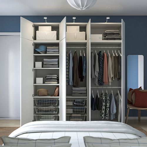 PLATSA, wardrobe with 8 doors 2 of 3 open dialog