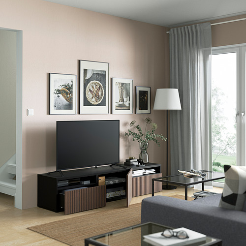 BESTÅ, TV unit with drawers and door. 7 of 8 open dialog