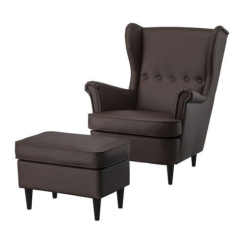 STRANDMON, armchair and ottoman 1 of 9 open dialog