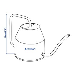 Measurement Illustration - VATTENKRASSE watering can