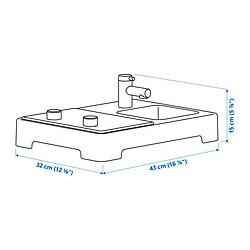 Ilustración de medidas - STENMUS minicocina de juguete
