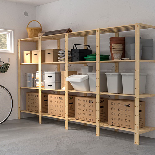 HEJNE, 4 section shelving unit 2 of 4 open dialog