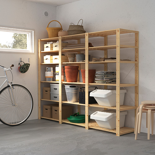 HEJNE, 3 section shelving unit 2 of 4 open dialog