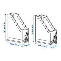 Ilustración de medidas - DRÖNJÖNS archivador