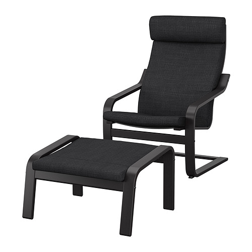 POÄNG, armchair and ottoman 1 of 8 open dialog