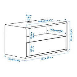 Measurement Illustration - EKET media storage combination