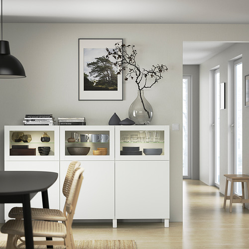 BESTÅ, storage combination with doors 3 of 8 open dialog