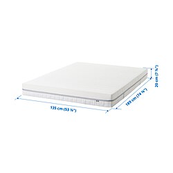 Measurement Illustration - ÅBROTTEN foam mattress