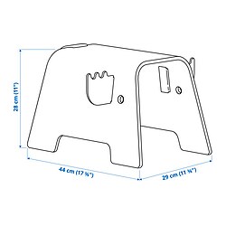 Ilustración de medidas - GREJSIMOJS taburete niños