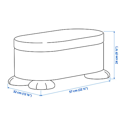 Ilustración con medidas del producto: GREJSIMOJS.