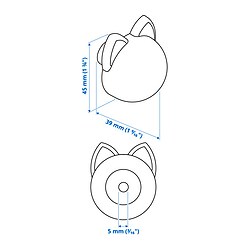Measurement Illustration - GREJSIMOJS knob