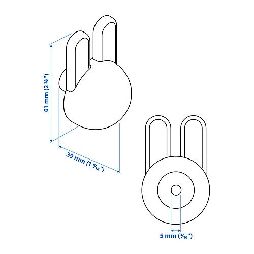 Ilustración con medidas del producto: GREJSIMOJS.