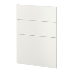 METOD, 3 frentes lavavajillas, Veddinge blanco