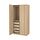 Select colour variation: FORSAND white stained oak effect